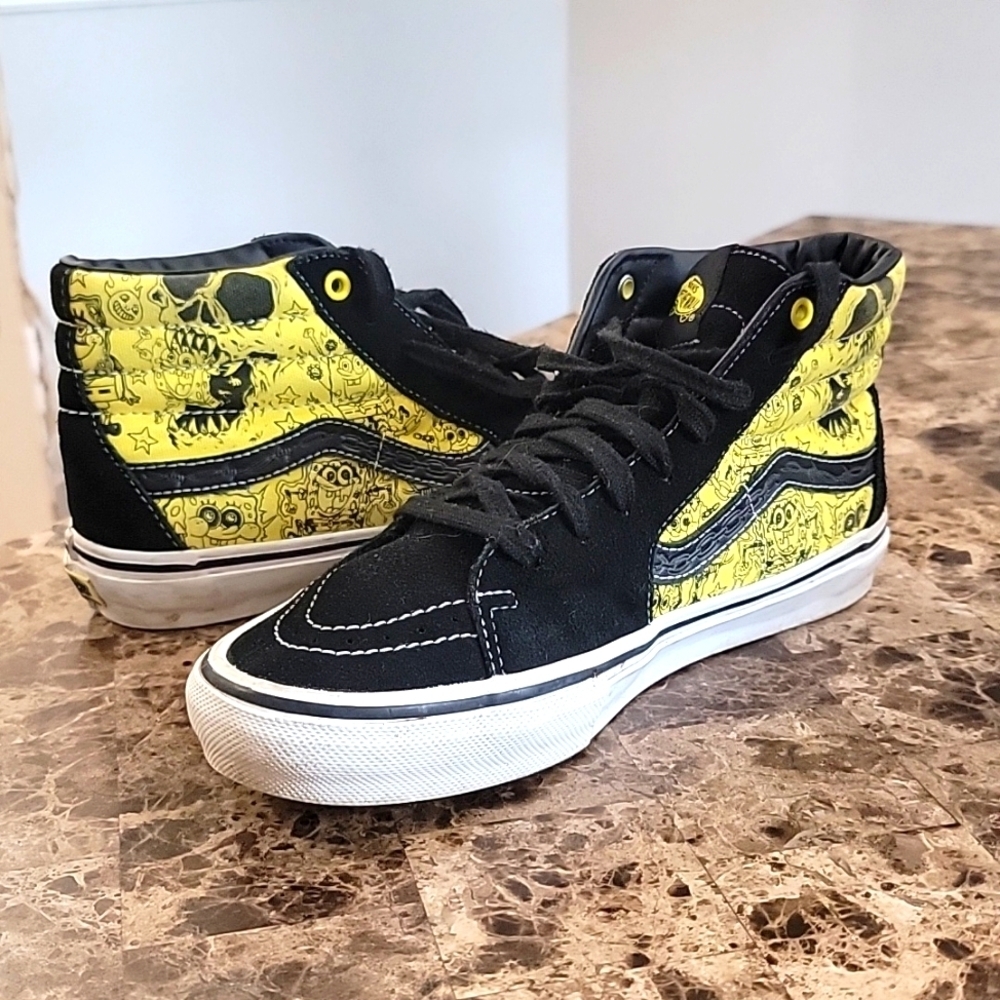 Vans x SpongeBob SquarePants Skate SK8 HI Gigliotti Gold Men's Size 9